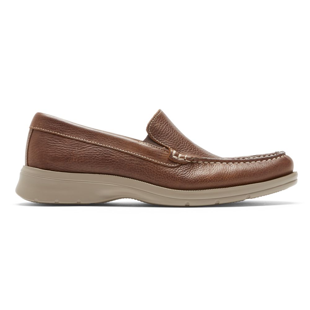 Mocasini Barbati Rockport Palmer Venetian Slip-Ons Maro - Romania 1638-HGNLR